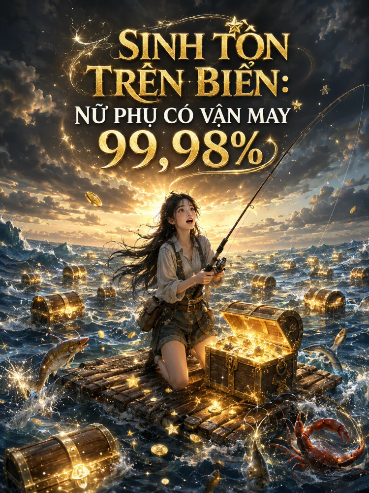 Bìa truyện Sinh Tồn Trên Biển: Nữ Phụ Có Vận May 99,98%